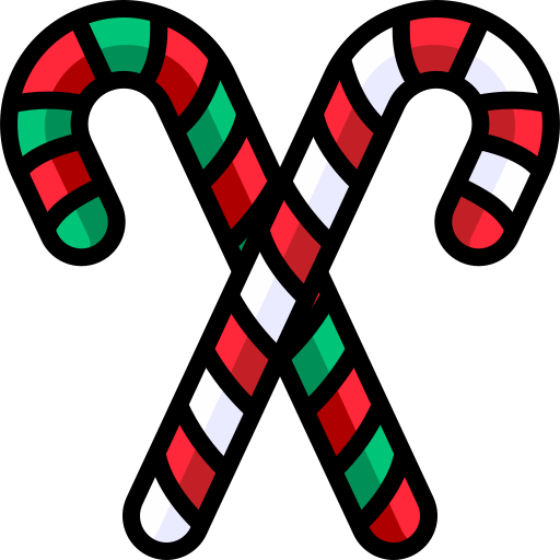 Candy cane, christmas, candy, holiday icon